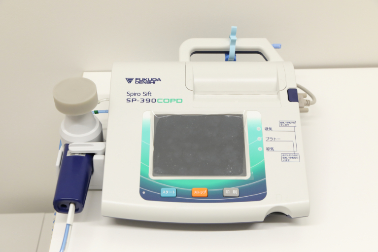 呼吸機能検査機器（スパイロメータ）